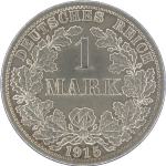 LaZooRo: Nemčija 1 Mark 1915 A UNC - srebro