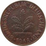 LaZooRo: Nemčija 1 Pfennig 1968 G UNC