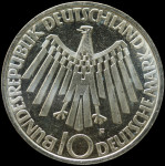 LaZooRo: Nemčija 10 Mark 1972 F PROOF Olimpijske igre - srebro