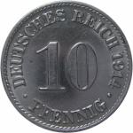 LaZooRo: Nemčija 10 Pfennig 1914 A UNC