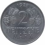 LaZooRo: Nemčija 2 Mark 1951 F UNC a