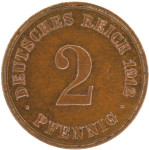 LaZooRo: Nemčija 2 Pfennig 1912 D UNC