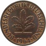 LaZooRo: Nemčija 2 Pfennig 1964 F UNC