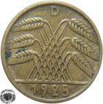 LaZooRo: Nemčija 5 Pfennig 1925 D XF