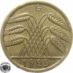 LaZooRo: Nemčija 5 Pfennig 1925 G XF