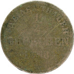 LaZooRo: Nemčija OLDENBURG 1/2 Groschen 1858 F / VF - srebro