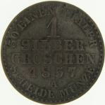 LaZooRo: Nemčija PRUSKA 1 Groschen 1857 A XF - srebro