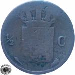 LaZooRo: Nizozemska 1/2 Cent 1818/26 G