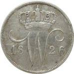 LaZooRo: Nizozemska 10 Cents 1826 B VF / XF - Srebro
