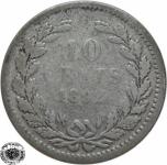LaZooRo: Nizozemska 10 Cents 1892 VF - Srebro