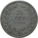 LaZooRo: Nizozemska 25 Cents 1906 VF a - Srebro