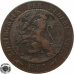 LaZooRo: Nizozemska 2 1/2 Cent 1883 XF 'key date'