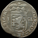 LaZooRo: Nizozemska OVERIJSSEL 1 Gulden 1701 VF rotacija - srebro