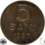 LaZooRo: Romunija 5 Bani 1957 XF/UNC