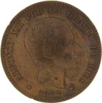 LaZooRo: Španija 10 Centimos 1877 XF / UNC