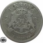 LaZooRo: Švedska 1 Krona 1888 F 'keydate' a - Srebro