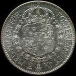 LaZooRo: Švedska 2 Kronor 1939 PROOF - srebro