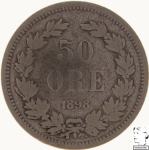 LaZooRo: Švedska 50 ore 1898 VF - srebro