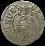LaZooRo: Švedska Gustav II Adolf 1621-1632 Dreipolker 1633 VF - srebro
