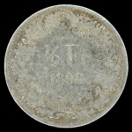 LaZooRo: Švica 1/2 Franc 1898 F - srebro