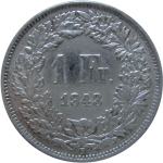 LaZooRo: Švica 1 Franc 1943 XF/UNC - Srebro