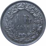 LaZooRo: Švica 1 Franc 1946 XF c - Srebro