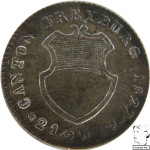 LaZooRo: Švica FREIBURG 2 1/2 Rappen 1827 UNC - srebro