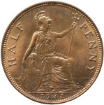 LaZooRo: Velika Britanija 1/2 Penny 1931 UNC