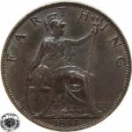 LaZooRo: Velika Britanija 1 Farthing 1897 PROOF