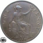 LaZooRo: Velika Britanija 1 Penny 1919 XF/UNC