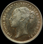 LaZooRo: Velika Britanija 6 Pence 1871 31 PROOF - srebro