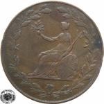 LaZooRo: Velika Britanija Brutus 1/2 Penny 1809/10 VF/XF