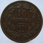 LaZooRo: Luksemburg 10 Centimes 1870 XF