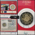 Luksemburg 2 euro 2012 TYE  BU v kartici
