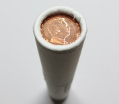 LUXEMBOURG original rolica 1 cent 2002 UNC 50 cent nizozemska kovnica