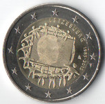 Luxemburg 2€ 2015 zastava EU