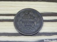 Luxemburg 5 centimes 1870