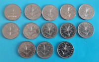 MADŽARSKA 2 forint 13 različnih kovancev  Tip III.