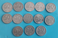 MADŽARSKA 50 filler 13 različnih kovancev
