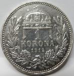Madžarska Avstrija 1 Korona 1912 AU/UNC