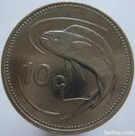 LaZooRo: Malta 10 Cents 1991 XF/UNC