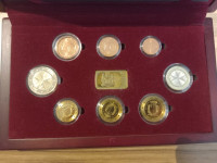 Malta//Evrski kovanci, kompleti od 1 centa do 2e+pozlačene plemenite k
