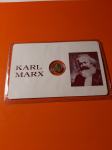 Miniaturen pozlačen spominski medaljon Karl Marx