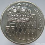 LaZooRo: Monako 1/2 Franc 1979 XF/UNC