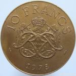 LaZooRo: Monako 10 Francs 1978 XF