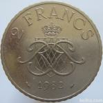LaZooRo: Monako 2 Francs 1982 XF