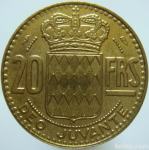 LaZooRo: Monako 20 Francs 1951 UNC