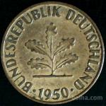 LaZooRo: Nemčija 1 Pfennig 1950 D UNC