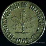 LaZooRo: Nemčija 10 Pfennig 1969 G XF