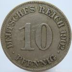 LaZooRo: Nemčija 10 Pfennig 1902 E VF/XF